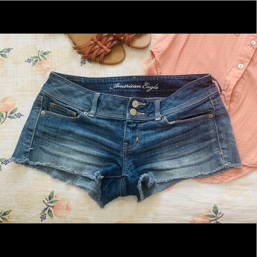 American Eagle Cut-off Jean Shorts 4 Stretch Denim
